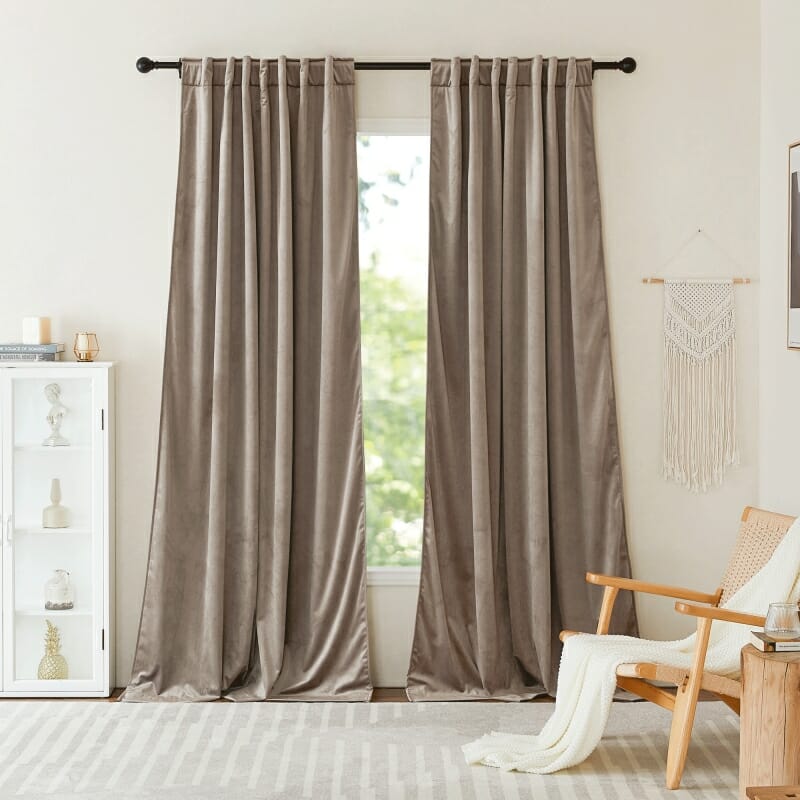 Custom 100% Blackout Luxury Velvet Soundproof Curtain